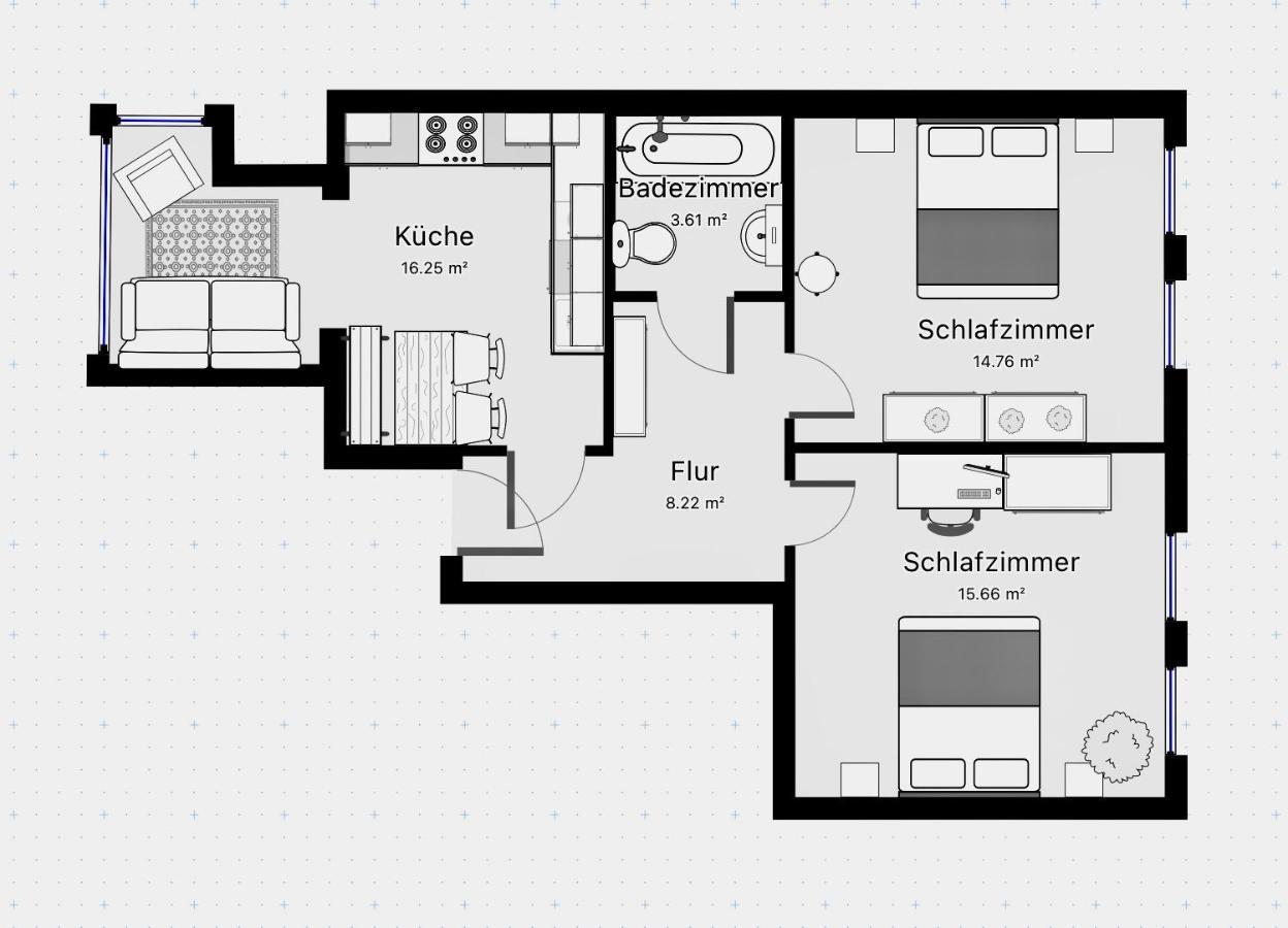 Purple Kitchen - Apartment Mit Grosser Wohnkueche Bremerhaven Exteriör bild